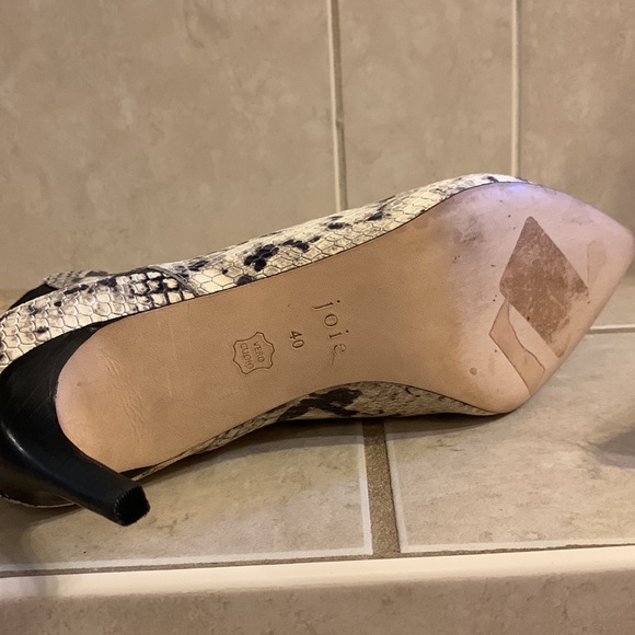 Joie Snake Print Leather Booties - Picture 11 of 11